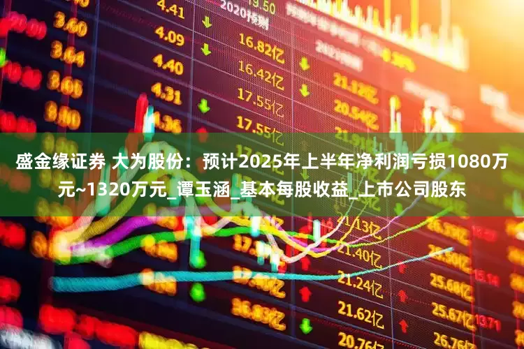 盛金缘证券 大为股份：预计2025年上半年净利润亏损1080万元~1320万元_谭玉涵_基本每股收益_上市公司股东