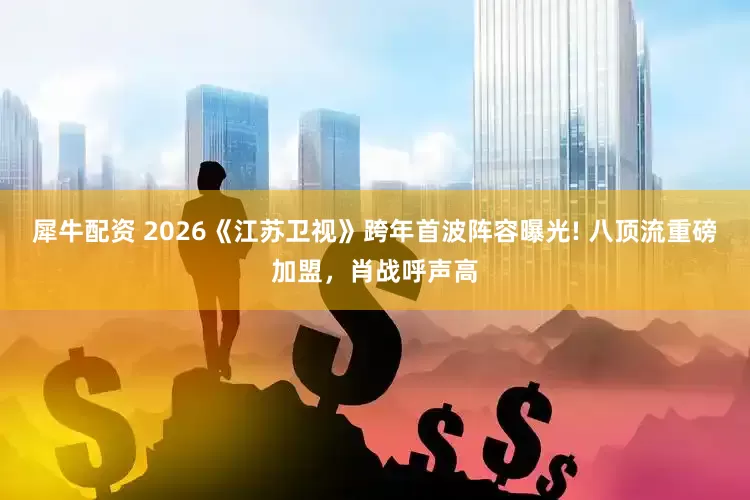 犀牛配资 2026《江苏卫视》跨年首波阵容曝光! 八顶流重磅加盟，肖战呼声高
