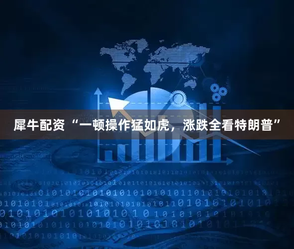 犀牛配资 “一顿操作猛如虎，涨跌全看特朗普”